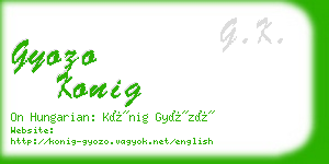 gyozo konig business card